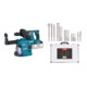 Set Makita Akku-Bohrhammer für SDS-PLUS 2x18 V mit Bluetooth & Staubabsaugung DX09 + Stier SDS-Plus Bohrer & Meißelsatz, 17-teilig-1
