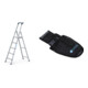 Set Stufen-Stehleiter m B u A5 Stufen + Werkzeugtasche f r Akkuschrauber