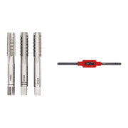 Set Stier STIER Handgewindebohrer Satz 3-tlg. DIN 352 HSS-G M 12 + STIER Windeisen DIN 1814 Nr. 2