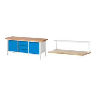 Set STIER Höhenverstellbare Werkbank Premium mit 3 Schubladen und 2...