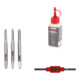 Set Stier STIER Handgewindebohrer Satz 3-tlg. DIN 352 HSS-G M 3 + STIER Windeisen DIN 1814 Nr. 0 + STIER Gewindeschneidpaste Bohrpaste 100 ml Wasser-/ Seifenbasis-1