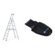 Set Stufenstehleiter 8 Stufen Alu.elox. + Werkzeugtasche f r Akkuschrauber