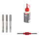 Set Stier STIER Handgewindebohrer Satz 3-tlg. DIN 352 HSS-G M 8 + STIER Windeisen DIN 1814 Nr. 1.1/2 + STIER Gewindeschneidpaste Bohrpaste 100 ml Wasser-/ Seifenbasis