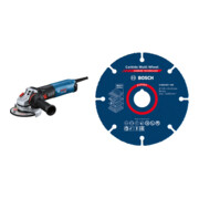 Set Bosch Winkelschleifer GWS 17-125 SB + EXPERT Carbide Multi Wheel Trennscheibe 125 mm