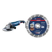 Set Bosch Winkelschleifer GWS 24-230 PZ + EXPERT MultiMaterial Diamanttrennscheiben 230 x 22,23 x 2,4 x 15 mm