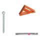 Set Heco HECO-TOPIX-plus 8,0 x 200, Zylinderkopf, T-Drive, VG, A2K + Einschraubhilfe + Langbits-1