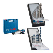 Set Bosch Schlagschrauber GDS 30 + 7tlg. Robust Line Holzspiralbohrer-Set + 7tlg. Robust Line Betonbohrer-Set