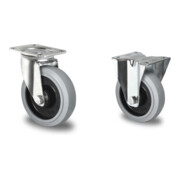 Set CASCOO Lenkrolle ø 100 mm + Bockrolle ø 100 mm