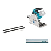 Set Makita Führungsschienenverbinder + Akku-Tauchsäge 56 mm 2 x 18V...