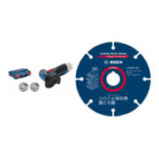 Set Bosch Akku-Winkelschleifer GWS 10,8-76 V-EC + EXPERT Carbide Multi Wheel Trennscheibe