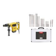 Set DeWalt Kombihammer SDS-max 40 mm 1050 Watt D25481K-QS + Stier SDS-Plus Bohrer & Meißelsatz, 17-teilig