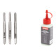 Set Stier STIER Handgewindebohrer Satz 3-tlg. DIN 352 HSS-G M 3 + STIER Gewindeschneidpaste Bohrpaste 100 ml Wasser-/ Seifenbasis