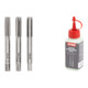 Set Stier STIER Handgewindebohrer Satz 3-tlg. DIN 352 HSS-G M 8 + STIER Gewindeschneidpaste Bohrpaste 100 ml Wasser-/ Seifenbasis-1