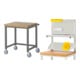 Set STIER Fahrbare Werkbank Premium BxTxH 750x700x880mm + Werkbankaufbau BxH...