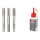 Set Stier STIER Handgewindebohrer Satz 3-tlg. DIN 352 HSS-G M 10 + STIER Gewindeschneidpaste Bohrpaste 100 ml Wasser-/ Seifenbasis-1