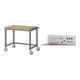 Set STIER Fahrbare Werkbank Premium BxTxH 1000x700x880mm + Lochplatte BxTxH...