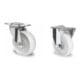 Set CASCOO Lenkrolle ø 160 mm Serie N0N0 Rollenlager + Bockrolle ø 160 mm Serie N0N0 Rollenlager-1