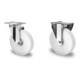 Set CASCOO Lenkrolle mit Totalfeststeller ø 80 mm Serie N0N0 Rollenlager + Bockrolle ø 80 mm Serie N0N0 Rollenlager-1
