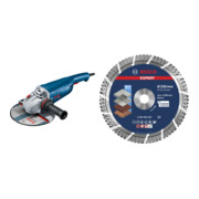 Set Bosch Winkelschleifer GWS 22-230 P + EXPERT MultiMaterial Diamanttrennscheiben 230 x 22,23 x 2,4 x 15 mm