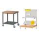 Set STIER Fahrbare Werkbank Premium mit Ablageboden BxTxH 750x700x880 mm +...