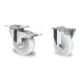 Set CASCOO Lenkrolle mit Totalfeststeller ø 100 mm Serie N0N0 Rollenlager + Bockrolle ø 100 mm Serie N0N0 Rollenlager-1