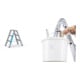 Set ZARGES R13step B - LM-Stufen-Stehleiter 2 x 3 Stufen + Eimerhaken verz. f.Sprossenleitern