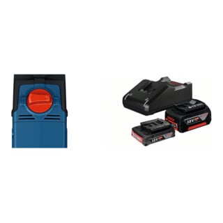 Set Bosch Winkelbohrmaschine GRD 18V-127 solo; C) + Starter-Set: 1x GBA 18V 2,0Ah + 1x GBA 18V 4,0Ah + GAL 18V-40