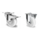 Set CASCOO Lenkrolle mit Totalfeststeller ø 125 mm Serie N0N0 Rollenlager + Bockrolle ø 125 mm Serie N0N0 Rollenlager-1