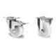 Set CASCOO Lenkrolle mit Totalfeststeller ø 125 mm Serie N0N0 Rollenlager +...-1