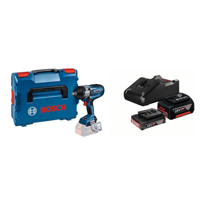 Set Bosch Akku-Drehschlagschrauber GDS 18V-1000 in L-BOXX + Starter-Set: 1x GBA 18V 2,0Ah + 1x GBA 18V 4,0Ah + GAL 18V-40