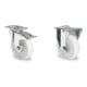 Set CASCOO Lenkrolle mit Totalfeststeller ø 200 mm + Bockrolle ø 200 mm-1