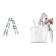 Set ZARGES R13step B - LM-Stufen-Stehleiter 2 x 6 Stufen + Eimerhaken verz. f.Sprossenleitern