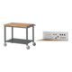 Set STIER Fahrbare Werkbank Premium mit Ablageboden BxTxH 1000x700x880 mm +...