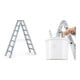 Set ZARGES R13step B - LM-Stufen-Stehleiter 2 x 7 Stufen + Eimerhaken verz. f.Sprossenleitern