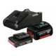 Set Bosch Akku-Bauleuchte GLT18V-5000 + Starter-Set: 1x GBA 18V 2,0Ah + 1x GBA 18V 4,0Ah + GAL 18V-40-1