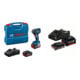 Set Bosch Akku-Schlagschrauber 18V, Typ: GDR18V200 + Starter-Set: 1x GBA 18V 2,0Ah + 1x GBA 18V 4,0Ah + GAL 18V-40-1