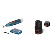 Set Bosch clic & go! 10,8 Volt Multirotationswerkzeug + Akkupack GBA 12 Volt, 3,0 Ah