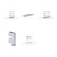 Set Weitspannregal vzk 1700x600x1970 + SPEED-RACK Zusatzfachebene 1700x600 mm + Weitspannregal SPEED RACK2000x600x1970 mm + Weitspannregal SPEED RACK2500x600x1970 mm + Zubehör Päckchen Verdübelungsset + 4 Stück Profilverbinder verzinkt