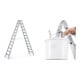 Set ZARGES R13step B - LM-Stufen-Stehleiter 2 x 12 Stufen + Eimerhaken verz. f.Sprossenleitern