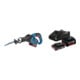 Set Bosch Akku-Säbelsägen GSA 18 V-32 Solo Version + Starter-Set: 1x GBA 18V 2,0Ah + 1x GBA 18V 4,0Ah + GAL 18V-40