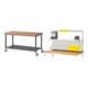 Set STIER Fahrbare Werkbank Premium mit Ablageboden BxTxH 1500x700x880 mm +...