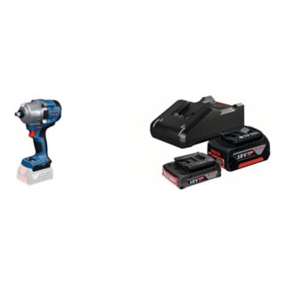 Set Bosch Akku-Drehschlagschrauber GDS 18V-780 in L-BOXX (solo; L) + Starter-Set: 1x GBA 18V 2,0Ah + 1x GBA 18V 4,0Ah + GAL 18V-40
