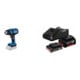 Set Bosch Akku Heiße Luftgebläse, Typ: GHG18V50 + Starter-Set: 1x GBA 18V 2,0Ah + 1x GBA 18V 4,0Ah + GAL 18V-40
