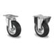 Set CASCOO Lenkrolle ø 100 mm + Bockrolle ø 100 mm