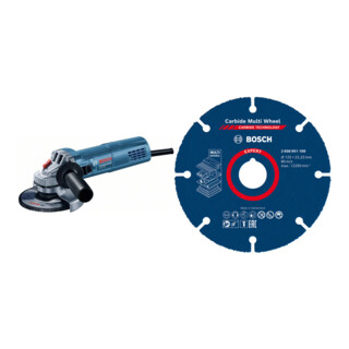 Set Bosch Winkelschleifer GWS 880 + EXPERT Carbide Multi Wheel Trennscheibe 125 mm