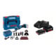 Set Bosch Akku-Multi-Cutter GOP 18V-34, Starlock Tauchsägeblätter+diverses Zubehör, L-BOXX + Starter-Set: 1x GBA 18V 2,0Ah + 1x GBA 18V 4,0Ah + GAL 18V-40-1