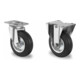 Set CASCOO Lenkrolle ø 125 mm Serie SWS4 Rollenlager + Bockrolle ø 125 mm...-1