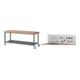 Set STIER Fahrbare Werkbank Premium mit Ablageboden BxTxH 2000x700x880 mm +...