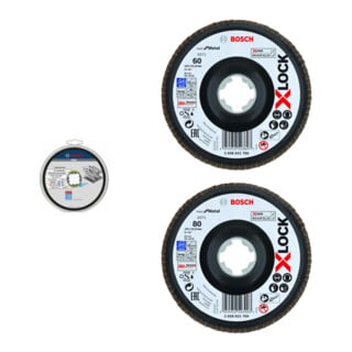 Set Bosch Trennscheibe X-LOCK gerade Standard for Inox WA 60 T BF 125 x 1 mm...
