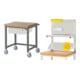 Set STIER Fahrbare Werkbank Premium mit 1 Schublade BxTxH 750x700x880mm +...